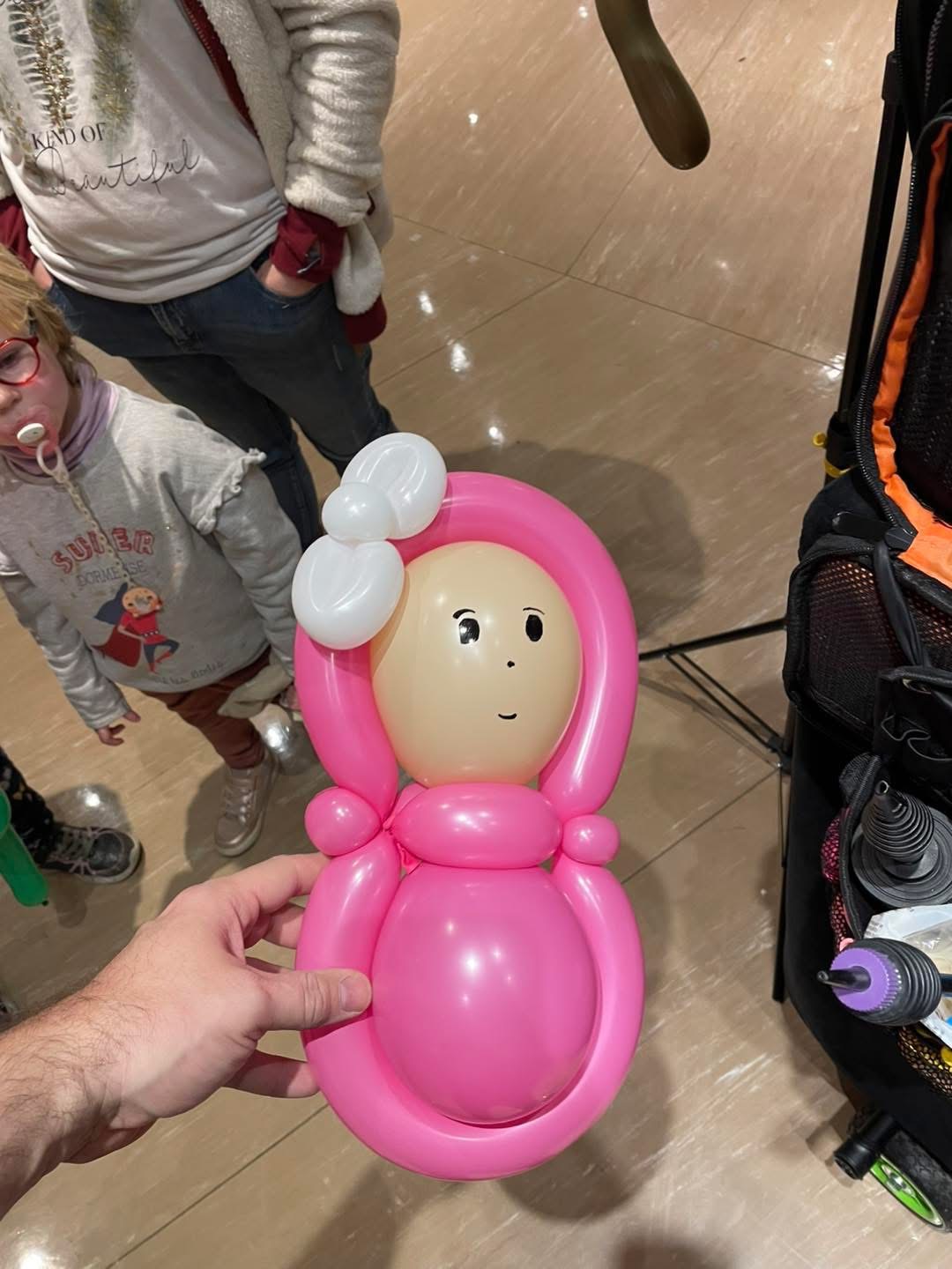 Sculpture de ballon princesse pour animation enfants