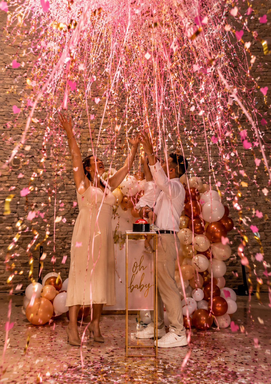 Tir au canon à confettis pour Gender Reveal